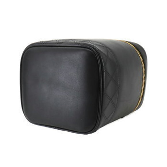 CHANEL Bicolore Vanity Handbag Leather Black - Picture 5 of 9